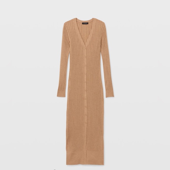 club monaco ribbed cardigan dress Ribbed Cardigan Dress
